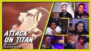 ATTACK ON TITAN OPENING 7 | REACTION MASHUP😱