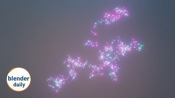 Random walk: Accumulate Field Node | Blender Geonodes Daily, tip 81