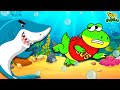 Outdoor Pool Fun and Learn Underwater Animals! Swimming Shark Race Pretend Play