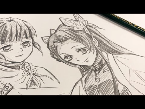 鬼滅の刃 胡蝶カナエ カナヲone Pencil Drawing Youtube