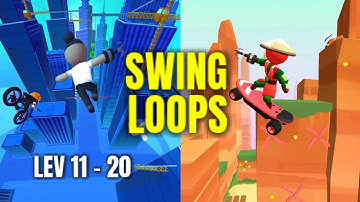 Swing Loops - Grapple Hook Race | Level 11 - 20 | Gameplay | GAME GREAT ASHOKA