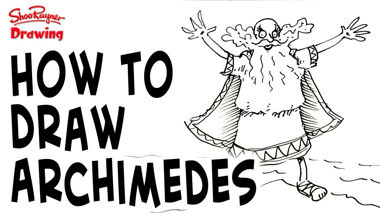 How to draw Archimedes - YouTube