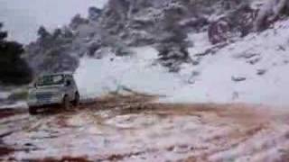 Suzuki samurai on ice.