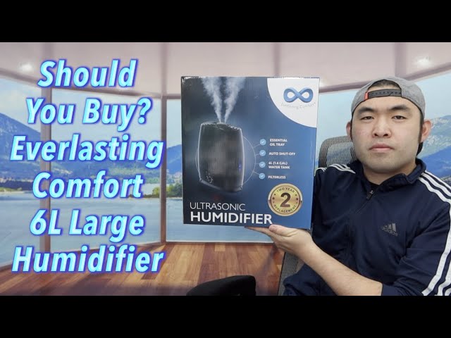 EVERLASTING COMFORT COOL MIST HUMIDIFIER FOR BEDROOM (6L