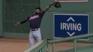 Jackson's Jaw-Dropping Catch - Watch as Indians OF Austin Jackson flies over the ou