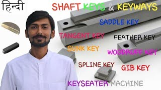 Hindi Shaft Key Types Of Keys Sunk, Saddle, Spline Key Etc Keywayskeyway Machine Keyseater