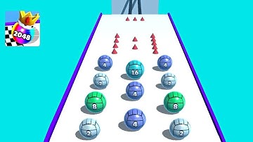 Ball Merge 2048 ! All Levels Gameplay (486-490) android, ios