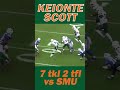 Keionte Scott Can Do It ALL 💪 | Miami DB vs SMU