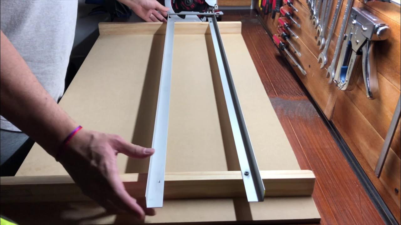 DIY Guia de corte para sierra circular + prueba de sierra skil