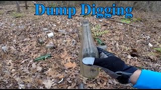 Dump Digging Abandoned Glass Bottle Treasures Garbage Landfill
