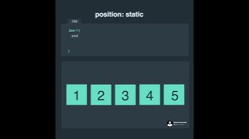 CSS position relative and position static