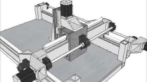 CNC Router video from Sketchup, Rev 4 of my design