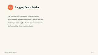 Part 12: My Devices — Switch Phones Without Losing a Slot — BiFlow Training