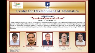 A Webinar on Quantum Communications