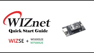 WIZSE Series Quickstart Guide
