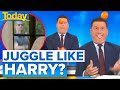 Prince Harry’s hilarious juggling cameo inspirers Aussie host | Today Show Australia