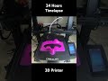 24 hours 3d printing #music #3dprinting #3dmodeling #cnc