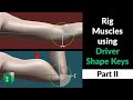 Blender secrets  using drivers for muscle deformations 