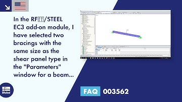FAQ 003562 | In the RF-/STEEL EC3 add-on module, I have selected two bracings with the same ...