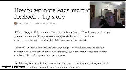 How to get more traffic and leads on facebook tip 2 of 7 l work from home
