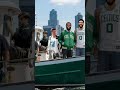 Inside the NBA had Dianna Russini and Mike Vrabel on their "Gone Fishing" graphic