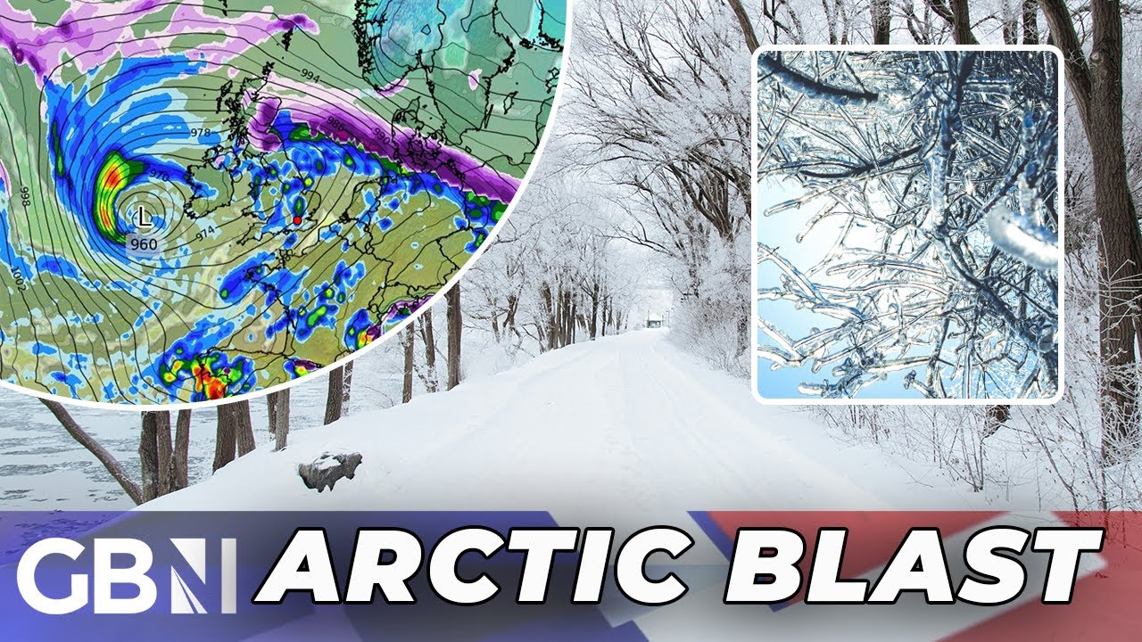 Arctic blast to bring 10 inches of snow as weather maps turn purple ...
