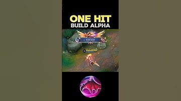 😱 WATCH THIS - BEST BUILD ALPHA 2024❓(ONE HIT) ~ MLBB 🔥 #mobilelegends #onehitbuild #alpha #shorts