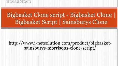 ( i-netsolution ) Bigbasket Clone script