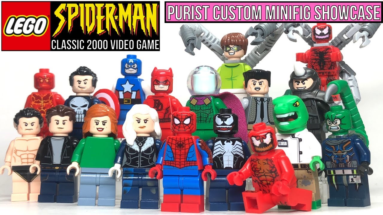 LEGO SPIDER-MAN (2000 Video Game) Custom Minifigure Showcase YouTube