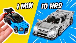 1 Minute vs 10 Hour LEGO car!