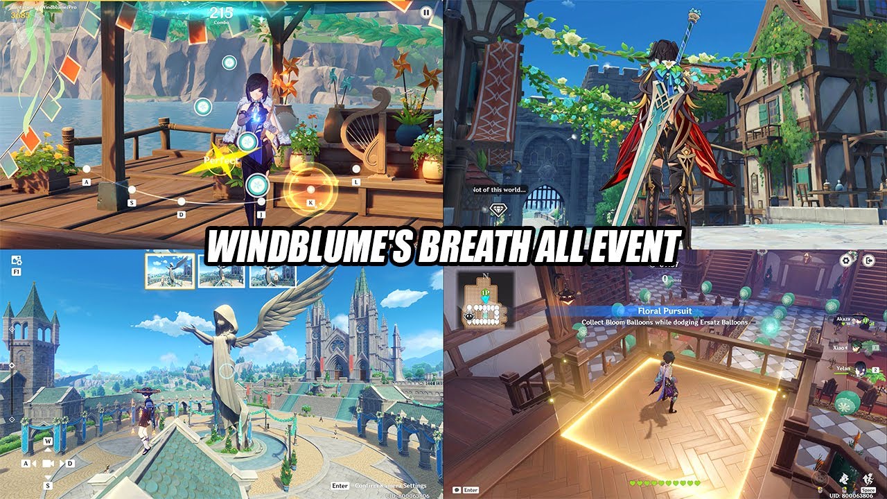 Windblume's Breath All Event : Ballads of Breeze 221 Combo Pro Mode - Free Weapon Mailed Flower