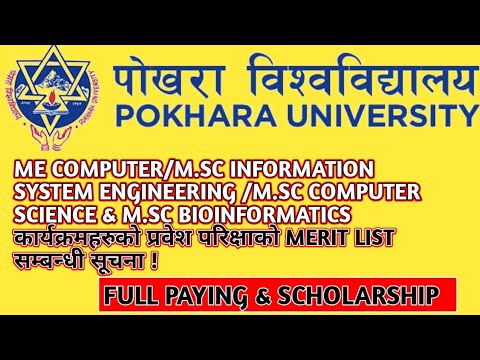 ME Computer, MSc Information System Engineering, MSc Computer Science र MSc Bioinformatics Notice !