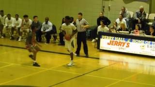 Butler basket Dulaney\/Perry Hall boys basketball 4A North semifinal 03\/02\/17