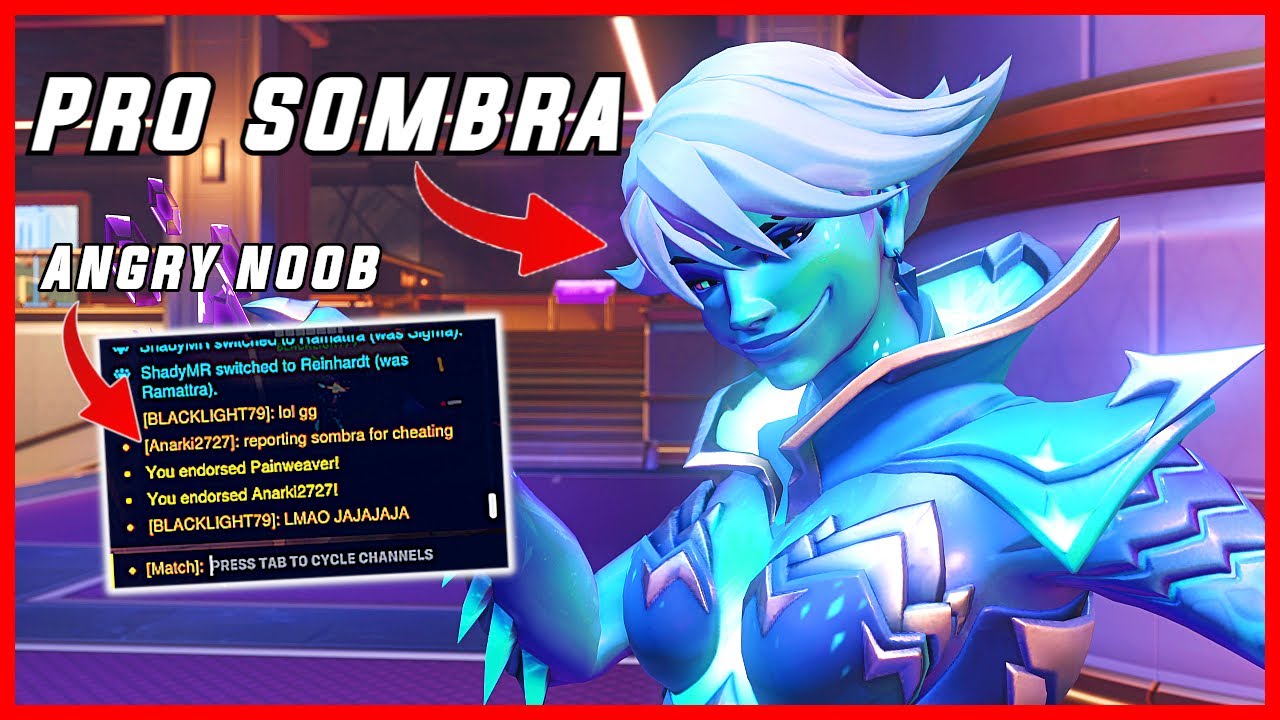 Pro Sombra Player 𝐆𝐄𝐓𝐒 𝐑𝐄𝐏𝐎𝐑𝐓𝐄𝐃! For Trolling Noobs (Overwatch 2