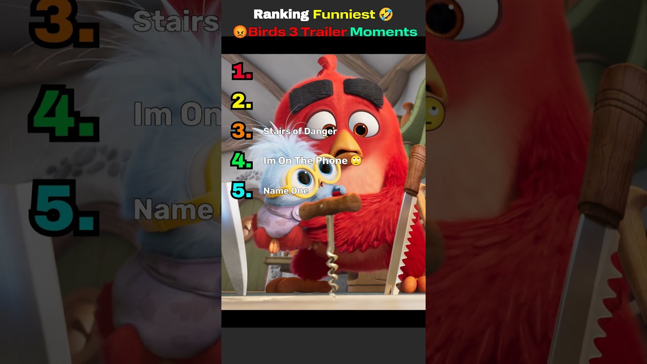 Ranking Funniest Angry Birds 3 Trailer Moments 🤣