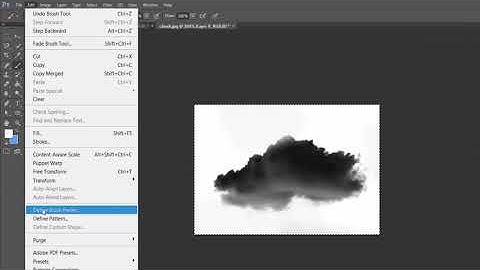 HOW TO CREATE A SMOKE / CLOUD / FOG  BRUSH IN PHOTOSHOP CS6