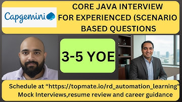 Capgemini Java Interview Experience | Real Time Interview Questions and Answers