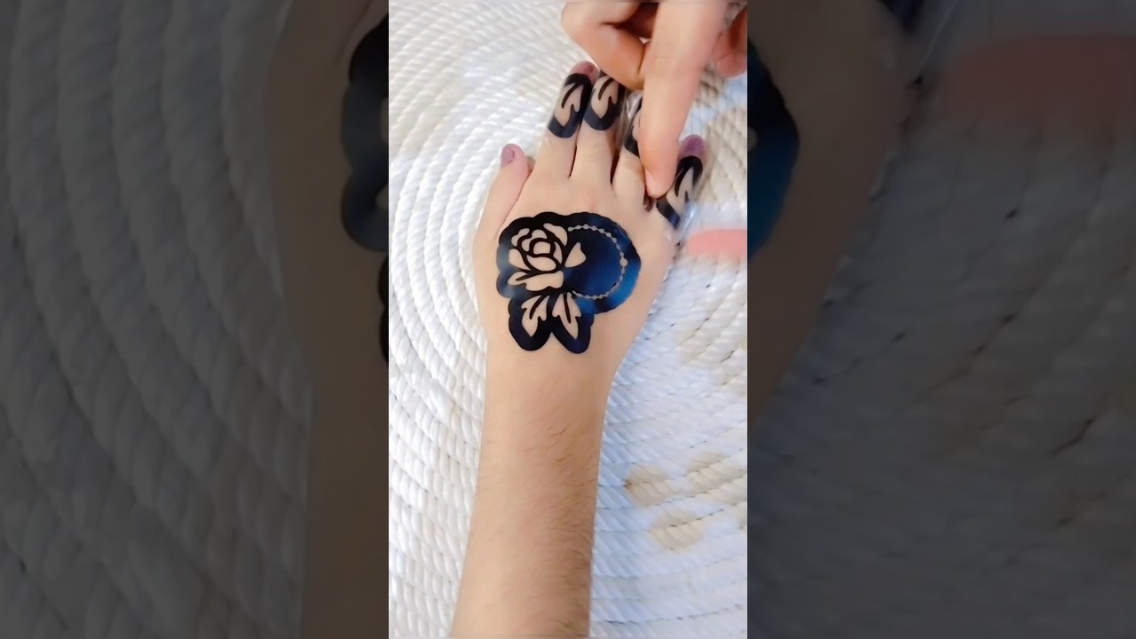 Beautiful sticker mehndi design #shorts