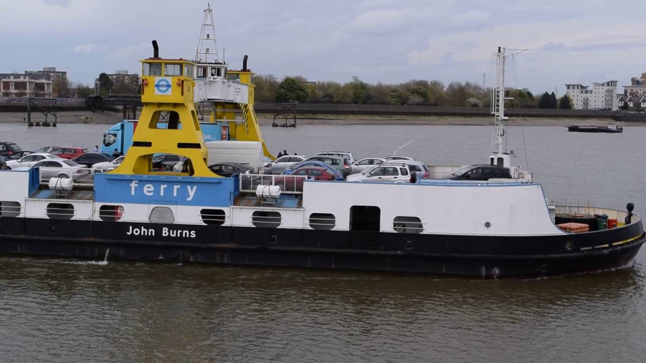 Woolwich Ferry, John Burns, crossing the Thames north to south on 02.05