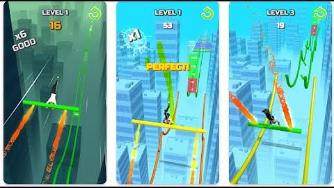 Stunt Rails Gameplay in android/ios Hyper Casual Game Design