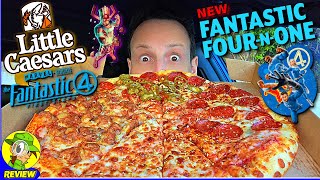 Little Caesars® Fantastic Four-N-One Pizza Review 🦸‍♂️✨🍕 4 Flavors! 🤩 Peep THIS Out! 🕵️‍♂️