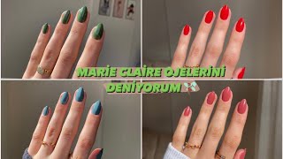 Mari̇e Clai̇re Ojeleri̇ni̇ Deni̇yorum En Hızlı Kuruyan Ojeler