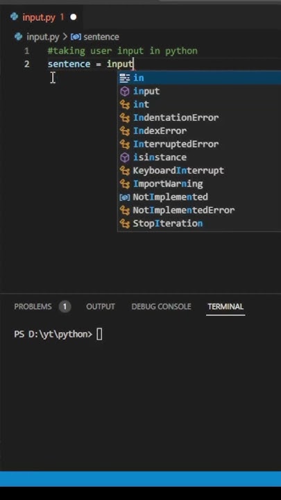 Taking Input in Python - YouTube