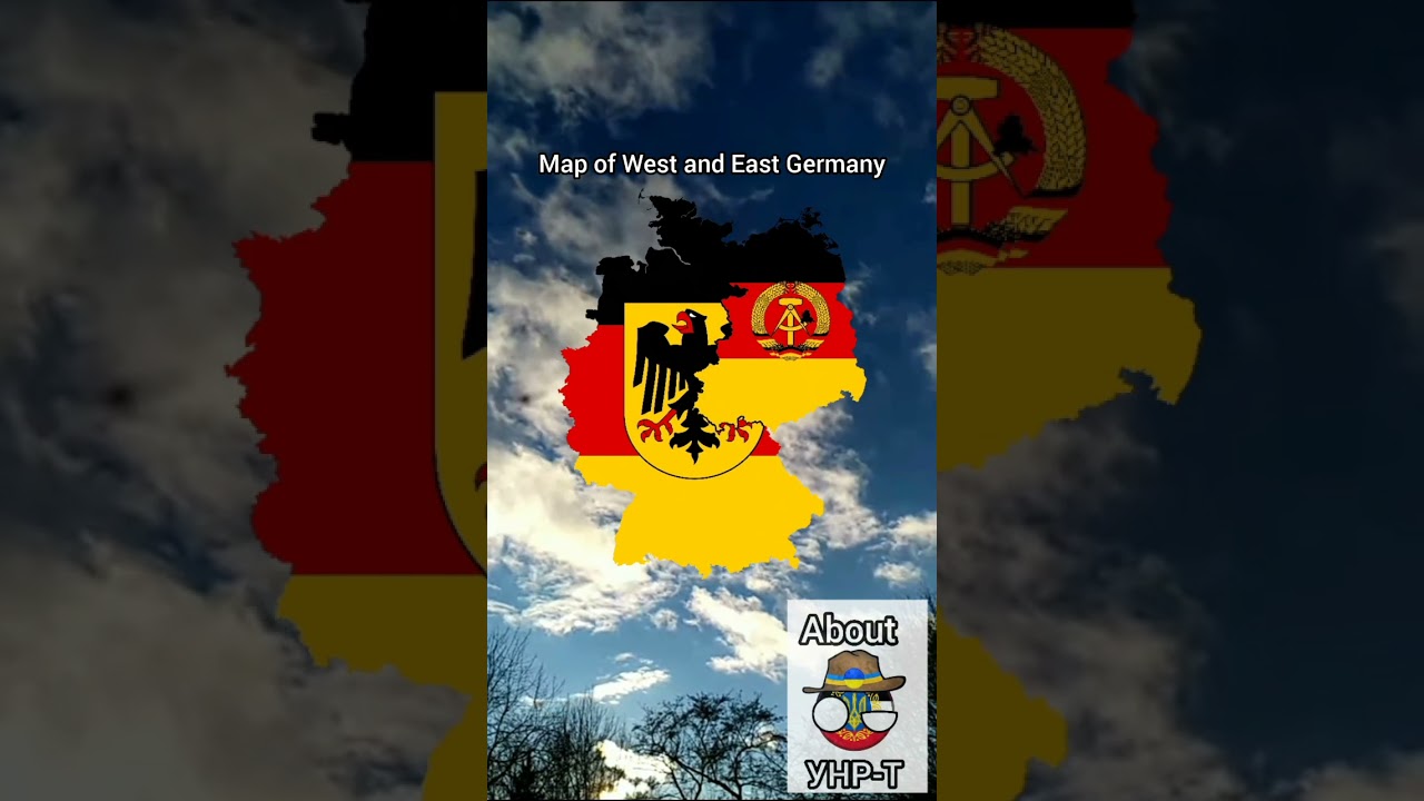 map of west and east Germany 