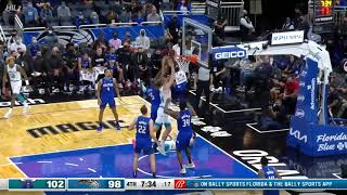 Lamelo Ball Tries to Dunk Over Wendell Carter Jr. \/ Charlotte Hornets vs Orlando Magic