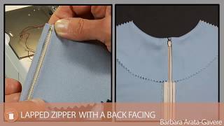 Lapped Zipper with a Back Facing