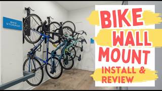 🔥 Bike Wall Mount Install &amp; Review | Best Swivel Garage Bike Rack for Space Saving Storage