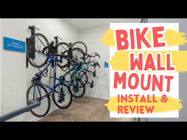 🔥 Bike Wall Mount Install & Review | Best Swivel Garage Bike Rack for Space Saving Storage