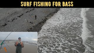 Surf Fishing for Bass | Borth Beach Aberystwyth | Surprise Guests