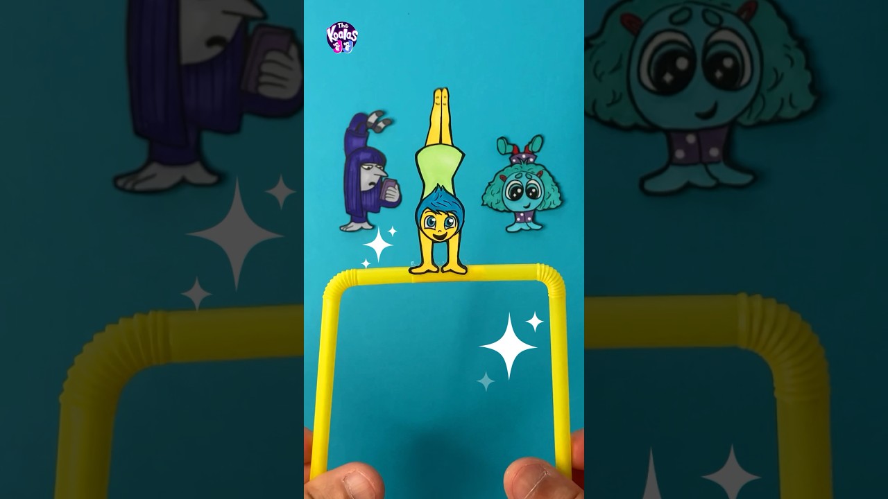 Who Can Win A Gymnastics Swing Challenge Inside Out 2 DIY Easy Crafts 